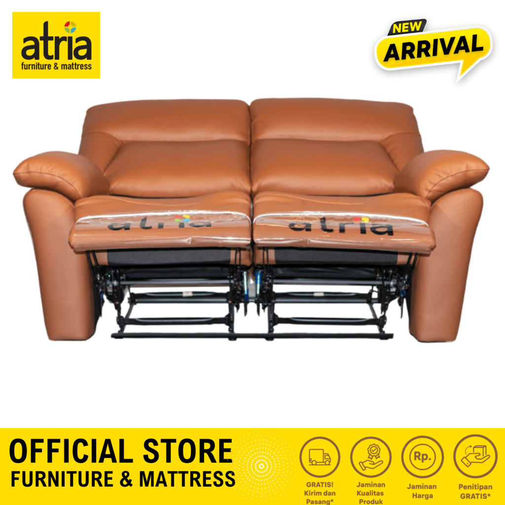 Sofa Recliner 2 Seater Atria Bruno Half Leather 152*93*100Cm T8120 ...